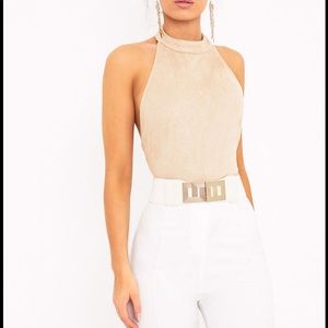 Backless thong bodysuit